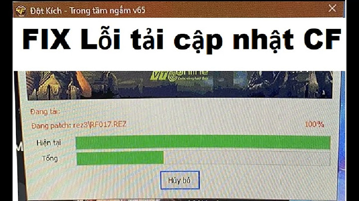 Lỗi garena cài đặt tập tin cập nhật