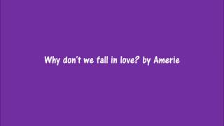 Why don't we fall in love by Amerie Lyrics chords