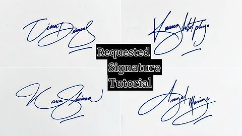 Tutorial of requested signature | Signature tutorial | Anup calligraphy