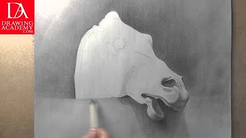 How to Draw a Horse Head presented by Drawing Academy .com 27-3