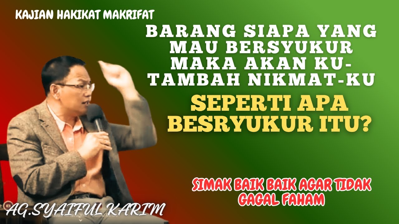 BEGINI CARA  BESYUKUR AGAR DI TAMBAH NIKMAT OLEH ALLAH #kajianislam #dakwah #nasehatislami