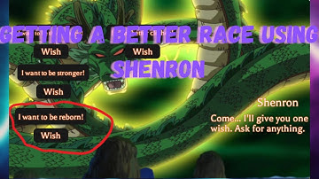 I used SHENRON to get legendary RACE | Roblox Project XL