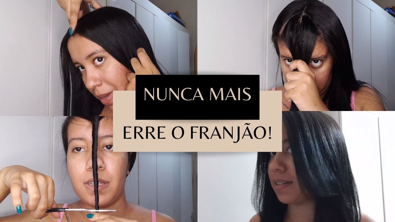 CORTEI Minha FRANJA - Como Cortar FRANJÃO