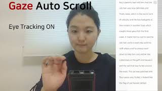 [VisualCamp] Mobile Web-Fiction Gaze Auto Scrolling Demo screenshot 1