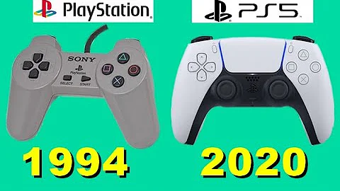 evolution of playstation controller 1994-2020