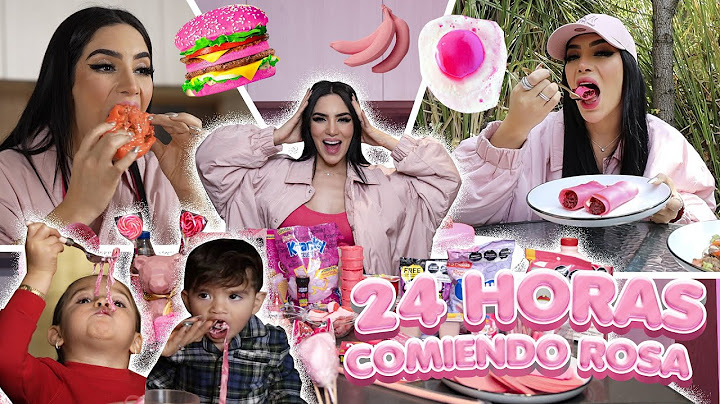 24 HORAS COMIENDO ROSA 💖Kimberly Loaiza