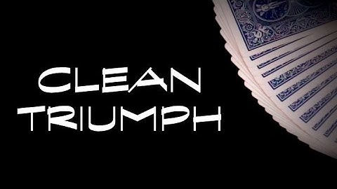 Clean Triumph - Beginners Card trick REVEALED