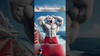 Daddy Fights Shark to Save a Kitten 🐈👊🐬 #ai #cat #catlover #story #cutecat #cute