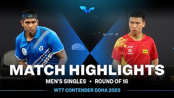 Sharath Kamal Achanta vs Xiang Peng | MS R16 | WTT Contender Doha 2023