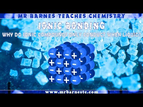 GCSE 1-9: Why can ionic compounds only conduct as a liquid?