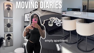 MOVING VLOG 🎀📦| empty apartment tour + decorating my XL townhome + amazon home finds + unpacking 