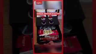 Kayseride Otelde Çalışan Temizlik Görevlisi, Karşılaştığı Manzaraya Tepki Gösterdi