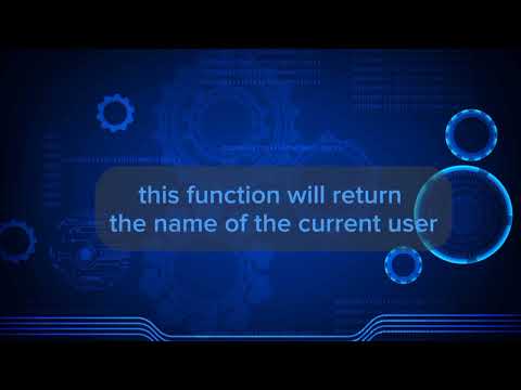 USER_NAME FUNCTION