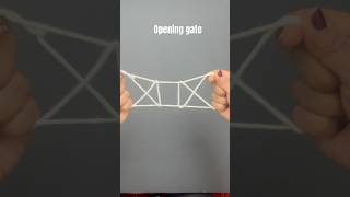 Famous 🤯 can you make an Opening gate string trick? Wealth
