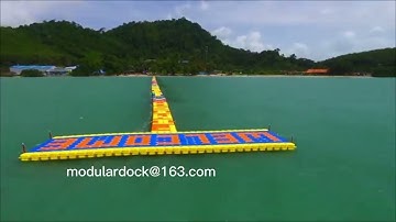 Wholesale HDPE floating blocks durable floating dock floating bridge walkway platform