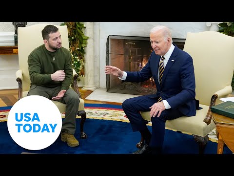 Biden meets with Zelenskyy, condemns Putin's actions | USA TODAY