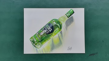 Drawing Oddka bottle  | Realistic | DrawZeal | Inspired by Marcello Barenghi.