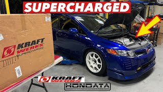 Kraftwerks Rotrex Supercharger Full Installation // 2008 FA5 Honda Civic Si by AHC Garage 56,267 views 3 months ago 35 minutes