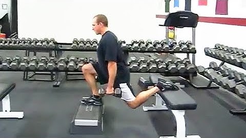 Dumbell Bulgarian Split Squat from Deficit