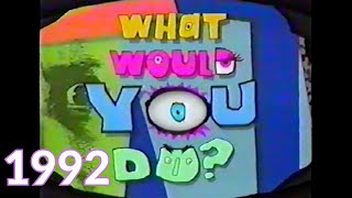 What Would You Do? 1992 Full Episode with commercials Nickelodeon