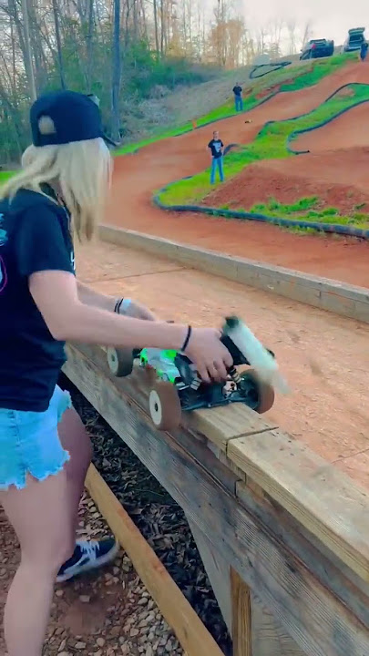 Doin work in the pits 🔥 #RaceLikeAGirl #PitStop #RC #RCCars #Racing #Nitro #Fuel