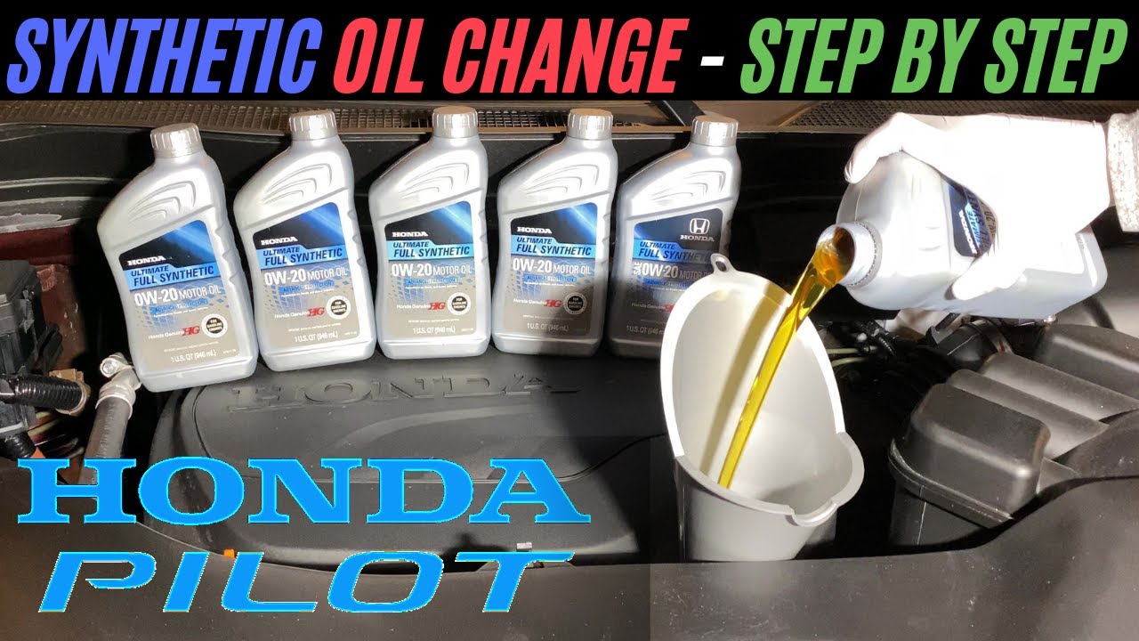 2016 2022 Honda Pilot Synthetic Oil Change YouTube