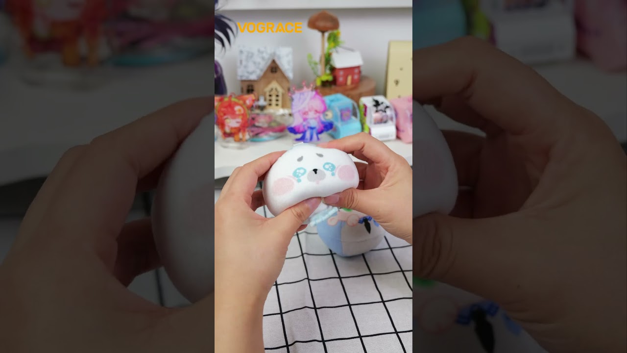 So adorable manjuu plush keychain