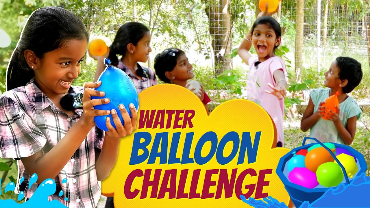 Water Balloon War 🎈 I Splash Challenge 🤪 I Ini's Galataas YouTube