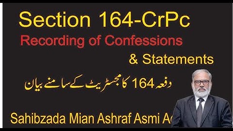 Confessional Statement Under Section 164 C r PC.... 164 ka Beyan/Lawyer Online/Advocate Online