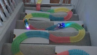 Magic Race Track GLOW in the Dark SET As Seen On TV + Ball Challenge