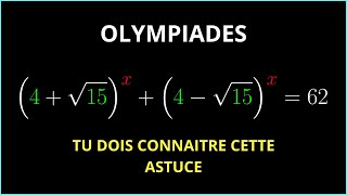 Question d'Olympiade :  Tu dois ABSOLUMENT voir cela #challengingmathproblems #olympiad