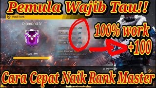 Cara Cepat Naik Rank Master Free Fire ! Langsung Dari Pro Player - Garena Free Fire