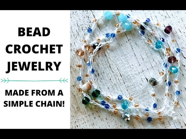 How to Crochet a necklace with beads Class - Island Cove Beads