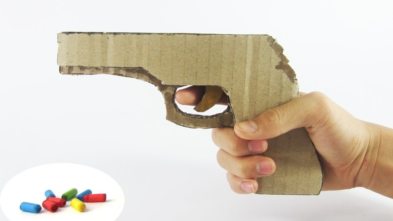 Pin On Pif Paf Cardboard rubber band gun template