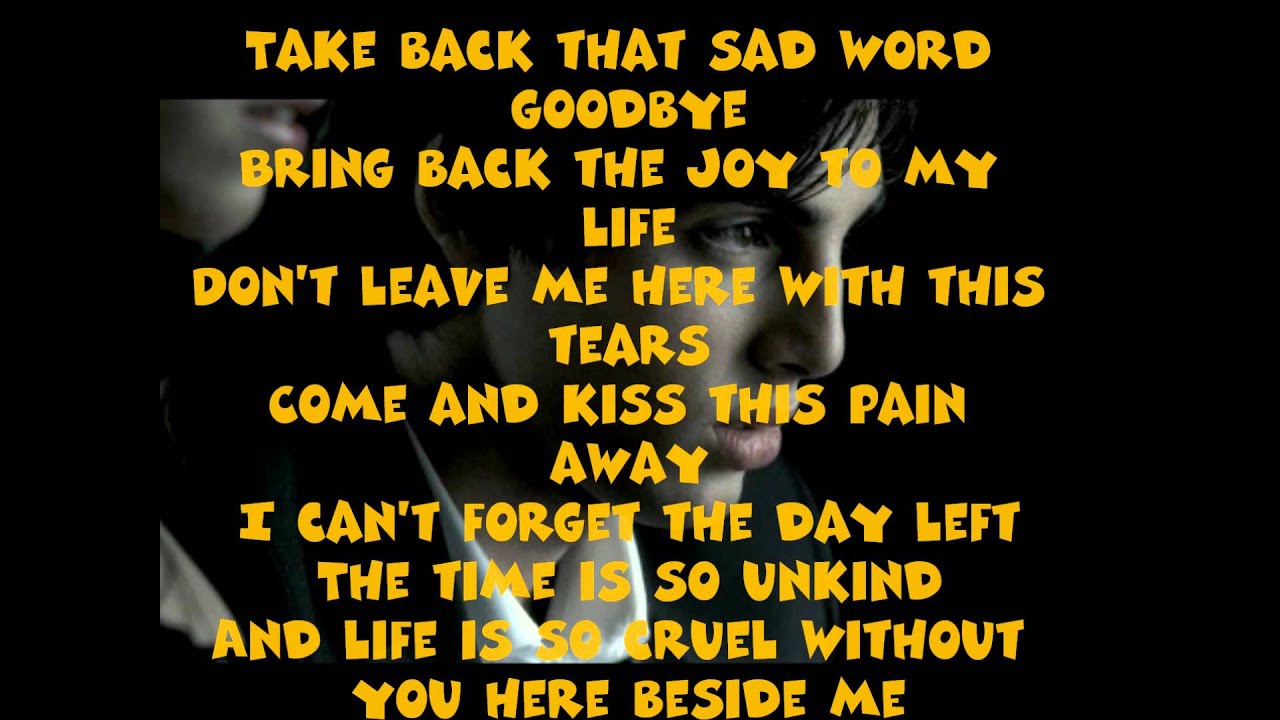 Unbreak My Heart Darin Zanyar Lyrics