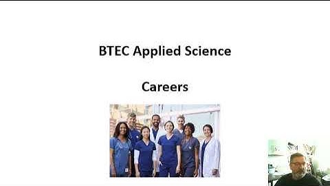 BTEC Applied Science: Careers