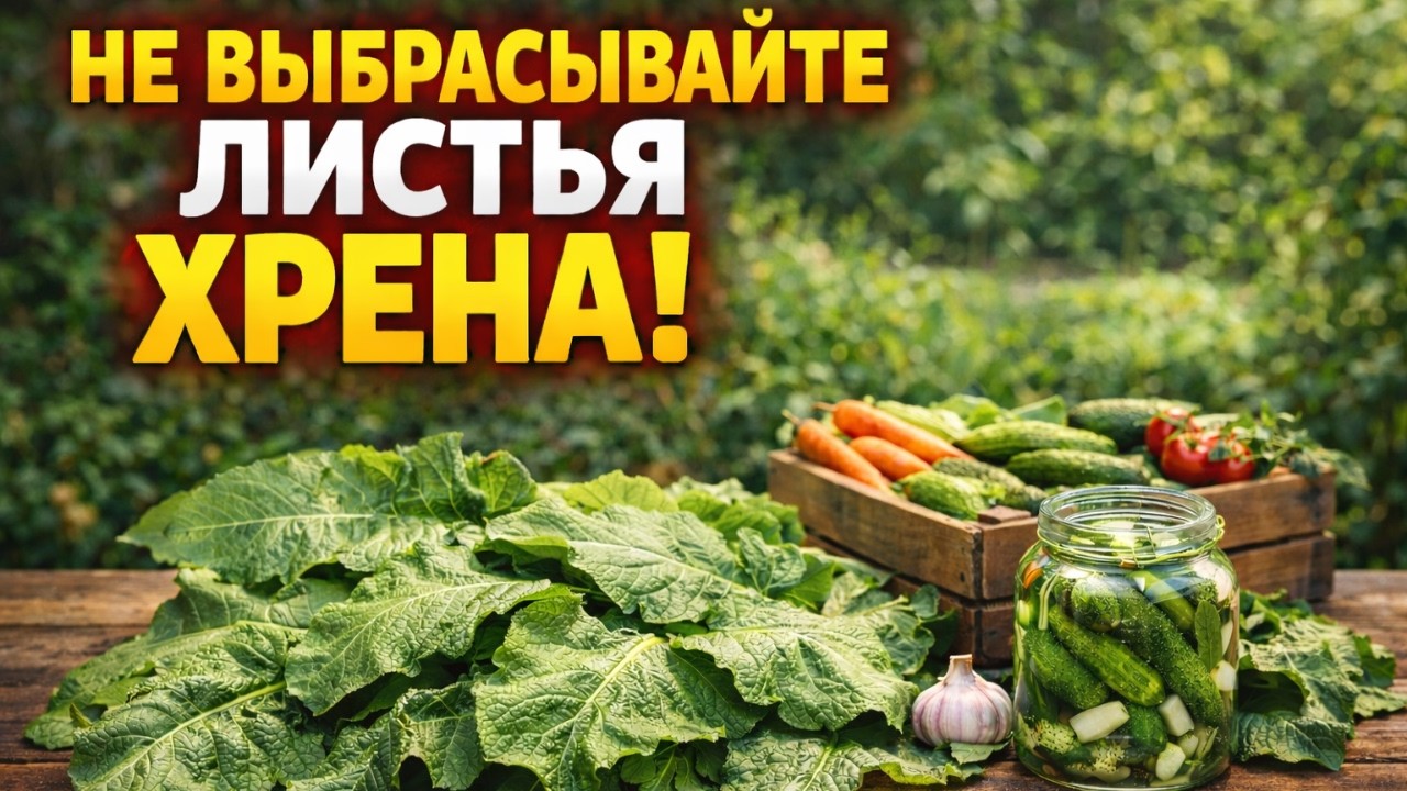 Листья ХРЕНА ценнее корня! 7 неожиданных способов использовать их на огороде
