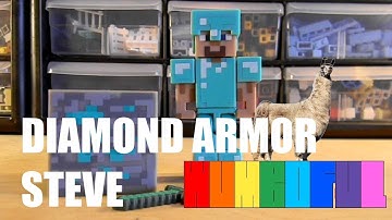 Minecraft Diamond Armor Steve Action Figure REVIEW