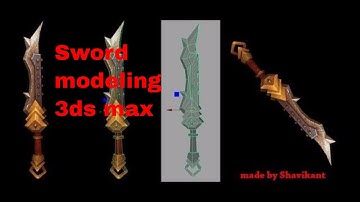 sword modeling 3ds max | sword modeling | 3d modeling tutorial for beginners|3ds max tutorial