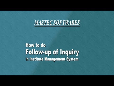 www.mastec.in   - Inquiry Follow Up