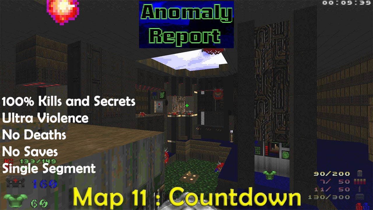 Doom 2 Anomaly Report Map 11 : Countdown ( Ultra Violence 100% ) - YouTube