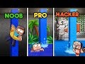 Minecraft - SECRET UNDERGROUND POOL! (NOOB vs PRO vs HACKER)