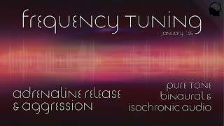 Aggression and Adrenaline Release - Pure Tone Binaural Beats & Isochronic Audio | Frequency Tuning