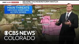 Overnight severe storms across Colorado Update