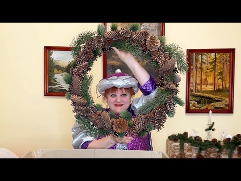 Видео: Рождественский венок за 5 минут!