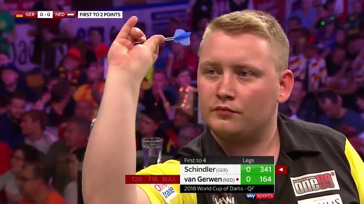 180 MADNESS! Michael van Gerwen vs. Martin Schindler - World Cup of Darts 2018