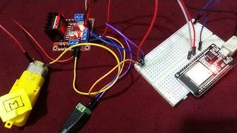 (Demo) MicroPython Control a DC Motor using L298N Driver with ESP32 and ESP8266
