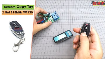 Remote Copy Tay 2 Nút 315MHz WT135 | Điện tử DAT