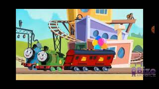 Thomas e seus amigos trens a todo vapor Entrega de bandeiras(De trás pra frente)