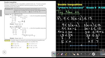 4.14 Double Inequalities - Chapter 4 - part 14